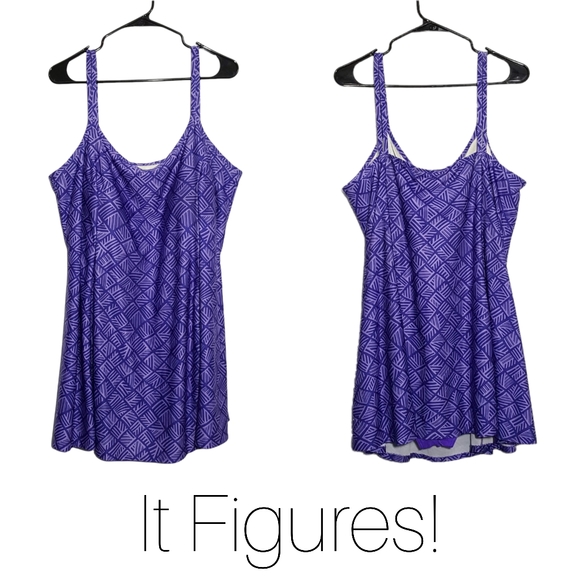 it figures! Other - 4/$25 🎉HP🎉 IT FIGURES! swimsuit swim dress slender thigh 24w plus